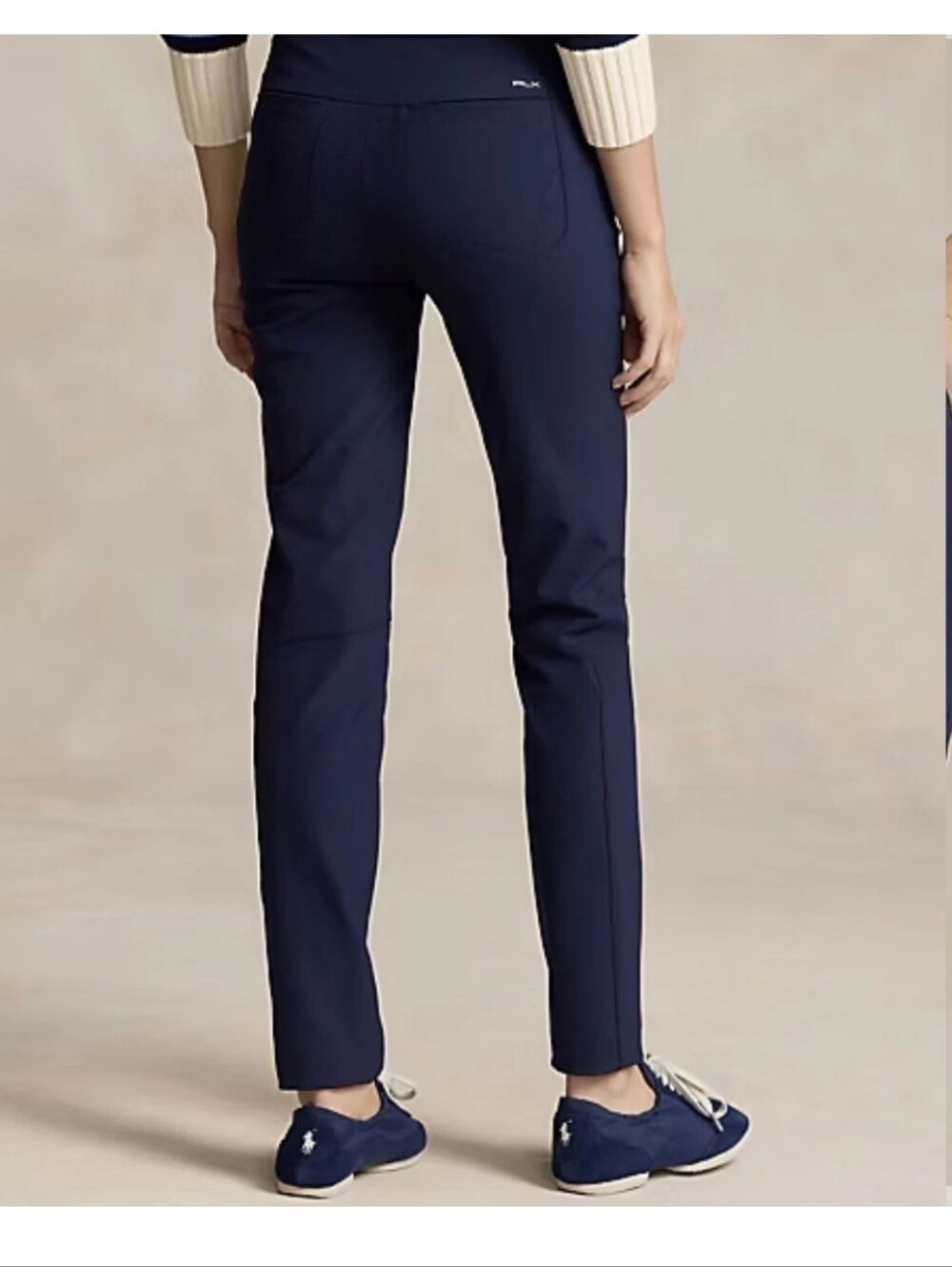 RLX Ralph Lauren Women's Navy Stretch Athletic 30" Golf core Pants size 4 new
